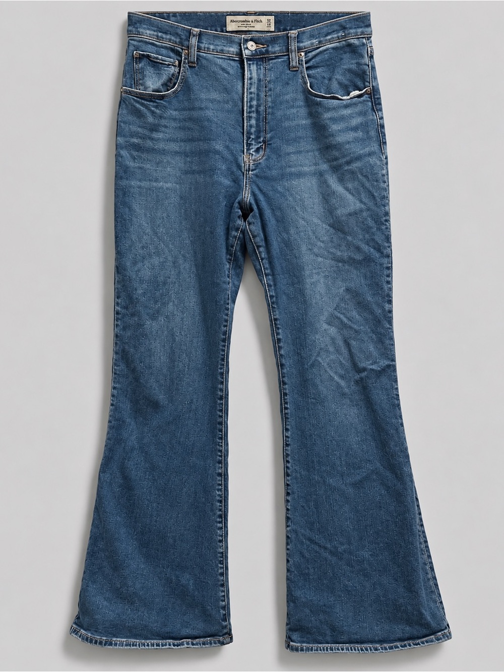 Abercrombie & Fitch The Flare Ultra High Rise Jeans Size 14 (32) Blue